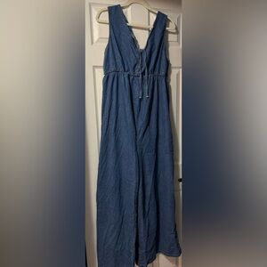 Blue Denim Romper